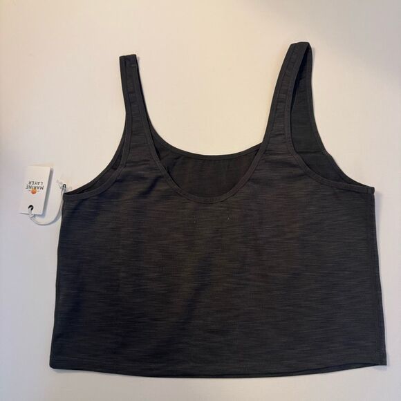 $54 Marine layer Studio Longline Tank in Asphalt size XL m6 - Picture 2 of 4